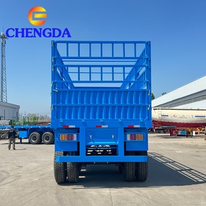 Venta Directa de Fábrica: Semirremolque de 2 Ejes <span class=keywords><strong>con</strong></span> Barandas de Acero para Transporte de Carga Pesada - Product Image 6
