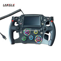 Volant de jeu de simulation de course avec retour de force et support pour cockpit de simulation de course