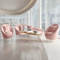 Meubles de salon en velours unique et frais de designer nordique moderne Offres Spéciales ensemble de canapés Chesterfield