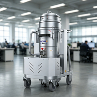 Aspirateur industriel sans fil DPS pour sols humides et secs avec seaux supérieur et inférieur