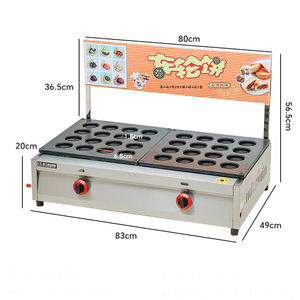 Acero inoxidable antiadherente Gas 32-agujero japonés rojo frijol rueda pastel máquina eléctrica <span class=keywords><strong>pulpo</strong></span> bola máquina - Product Image 6