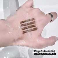 Crayon à sourcils liquide multi-fourches naturel pas cher, imperméable, résistant à la transpiration, durable, cosmétiques en gros