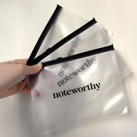 Petit sac en plastique de tirette de bijoux de PVC faits sur commande, sac givré réutilisable de fermeture éclair d'emballage de bijoux