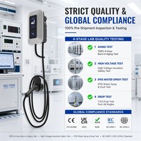 Chargeur mural pour véhicules électriques OCPP1.6 AC, puissance optionnelle 7/11/22 kW, écran tactile 5 pouces, WiFi Bluetooth, scénarios domestiques et commerciaux