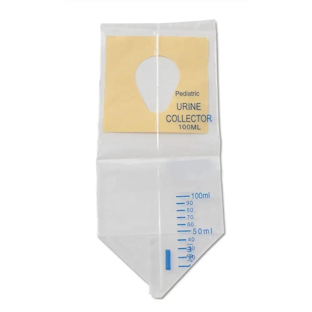 Collecteur d'urine jetable stérile 100ml 200ml, Drainage Transparent, avec ceinture en caoutchouc