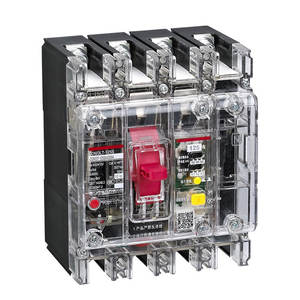 Disjoncteur à boîtier moulé Delixi CDM3LT-125S/4300 100A125A63A avec dispositif de courant résiduel transparent 4P - Product Image 1