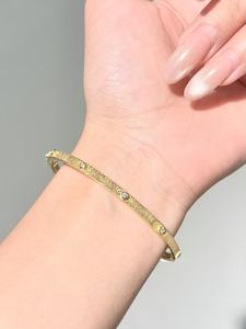 กำไลข้อมือ UM Jewelry เงินแท้ 925 ชุบทอง สำหรับทุกเพศ/ผู้ชาย/ผู้หญิง ของขวัญวันครบรอบ ของขวัญประจำวัน - Product Image 2