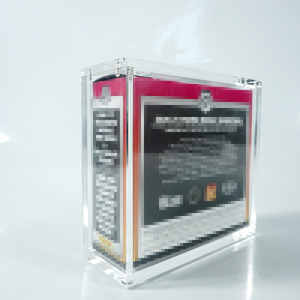 Hot <b>Sales</b> Custom Clear Rectangle Acrylic Basketball Blaster Sports Cards <b>Box</b> with Magnetic Lid - Product Image 3
