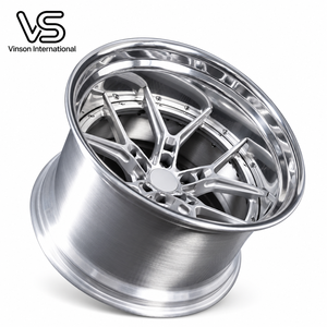 Jantes en alliage forgé deux pièces de 18 pouces, couleur argent, spécifications personnalisées, vente en gros - Product Image 1