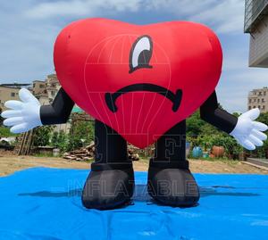 Accessoires <span class=keywords><strong>de</strong></span> décoration géants pour la Saint-Valentin Grand ballon gonflable en forme <span class=keywords><strong>de</strong></span> cœur <span class=keywords><strong>de</strong></span> 3.5m, cœur géant en peluche gonflable - Product Image 4