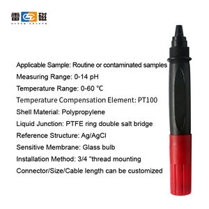 เซนเซอร์วัดค่า <span class=keywords><strong>pH</strong></span> 0-14ใช้สำหรับบำบัดน้ำเสียอุตสาหกรรม - Product Image 6