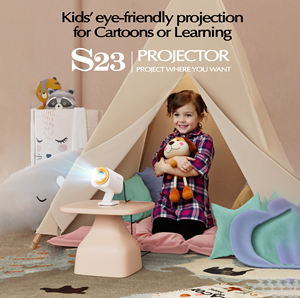 नए डिजाइन s23 मिनी एंड्रॉइड 12 सिस्टम गर्म पोर्टेबल देशी 720p lcd के नेतृत्व वाले वायरलेस लैपटॉप होम थिएटर प्रोजेक्टर - Product Image 4