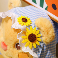 Neues Plüsch-Teddybär-Kleidungsspielzeug im Farmhouse-Stil, weiches und niedliches Plüschtier, Baby-Puppe, Kuschelkissen, Geschenk, Heim-Sofa-Dekorationsspielzeug