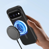 Coque pour Google Pixel 10 Pro XL 11 Pixel11, protection magnétique en maille nid d'abeille, coque de protection en métal pour objectif