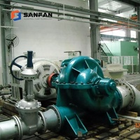 Pompe centrifuge horizontale à double aspiration à moteur 100s à un étage Pompes à jet pour centrale électrique industrielle pour eau propre