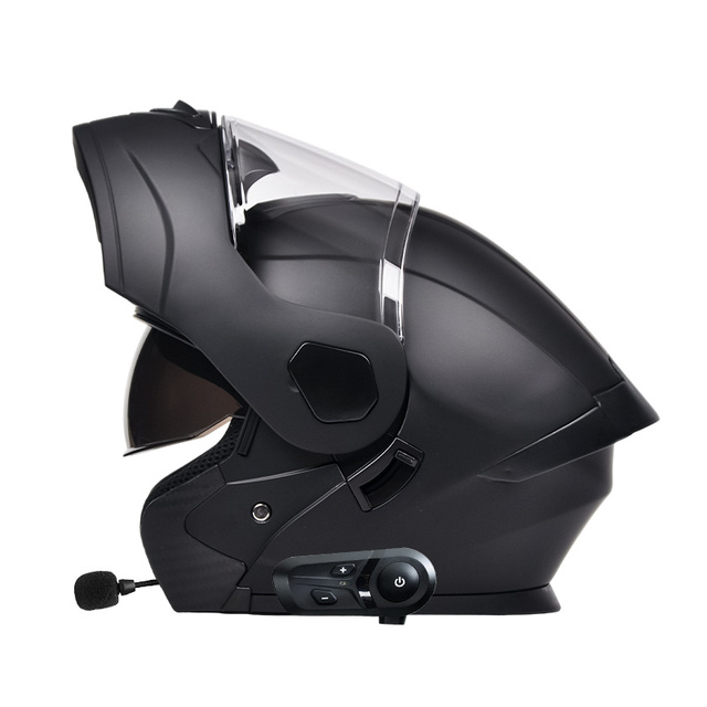 New DOT Certified Open Face Motorcycle Helmet With Blue Tooth Dual Visor ABS Shell Quick Release Closure All Seasons Wholesale