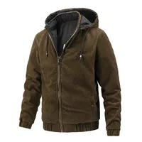 Erkek rüzgarlık Hoodie ceket ceket fermuar kapşonlu ısıtma yastıklı kışlık kıyafet artı boyutu kirpi bombacı aşağı ısıtmalı ceket