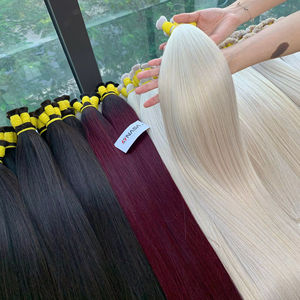Extensiones de Cabello Remy al por Mayor Color Platino NASA HAIR VIETNAM 2024, Cabello Virgen Vietnamita 100% Sedoso, Suave y Liso Doble - Product Image 1