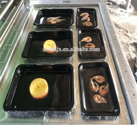 Plateau alimentaire pour aliments, crevettes, viande, poisson, machine d'emballage sous vide pour la peau, machine de scellage sous vide, prix