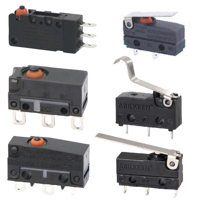 2A 12V 24VDC Waterproof Heat Resistant SPDT IP67 Limit Microswitch Push Button Type Micro Switch