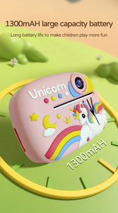 กล้องถ่ายรูปเด็ก Sourcing Ark Unicorn Dinosaur รุ่นพิมพ์ภาพทันที 24MP 1080p หน้าจอ 2.4 นิ้ว เลนส์คู่ พิมพ์ภาพความร้อน กล้องถ่ายรูปพกพา ของเล่น D1B - Product Image 4