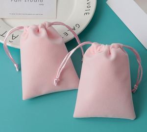 ถุงกำมะหยี่ใส่เครื่องประดับแบบมีเชือกผูก สำหรับงานปาร์ตี้ ใส่ต่างหู สร้อยคอ นาฬิกา  พร้อมโลโก้ - Product Image 2