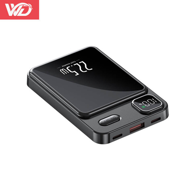 Newest Magnetic 5000mah 10000mah Powerbank USB Magnetic Wireless Charging Power Bank USB Magnetic Wireless Charging Power Bank