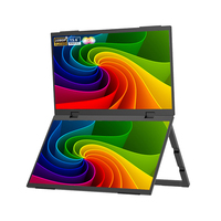 1080P IPS LCD Triple moniteur Portable USB-C ordinateurs portables empilés pliable double moniteur écran extenseur jeu infrarouge
