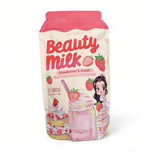Nouvelle Boisson Santé 2026 Faible en Sucre Saveur Crème de Fraise, Poudre de Lait Beauté, Collagène, Ashwagandha, Glutathion, Complexe pour Soins de la Peau - Product Image 2
