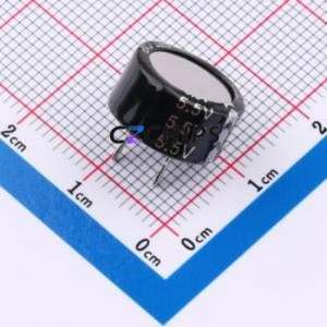 Supercondensateur SCE5R5C104, composant traversant (THT), P=5mm, condensateur 0.1F -20%~+80% 5.5V 10uA@24hrs - Product Image 1