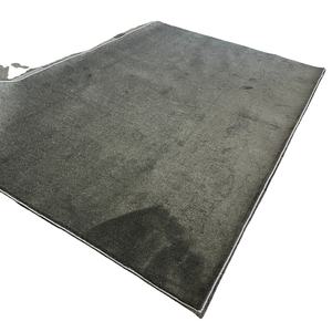 Tappeti su Misura Grigio Scuro 100% Polipropilene Ecologici Antiscivolo Resistenti ai Fuochi e agli Animali Domestici Tappeto Shaggy per Auto e Casa - Product Image 1