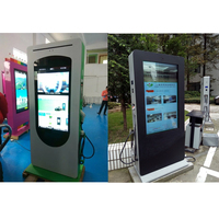 Écran publicitaire de 43 pouces, borne de recharge rapide pour véhicules électriques, station de recharge pour véhicules électriques, écran tactile publicitaire