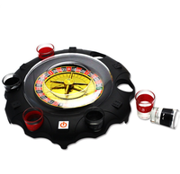 Jeu à boire de roulette de casino 2024 avec 6 verres à liqueur pour la fête des adultes