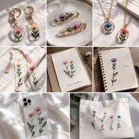 Ranting Bunga Daisy Asli Awet (Diratakan dari Samping) Ramah Lingkungan untuk Dekorasi DIY Pernikahan, Hari Valentine & Natal