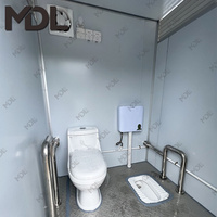 Toilettes et douche mobiles extérieures modulaires ignifuges étanches portatives à économie d'énergie de vente chaude
