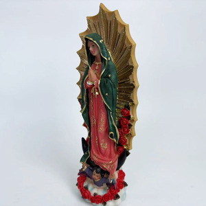Regalo de Navidad, Figura Religiosa, Sagrada Familia, Estatuas Mexicanas de <span class=keywords><strong>la</strong></span> <span class=keywords><strong>Virgen</strong></span> María, Decoración del Hogar, Artesanía de Resina de Europa, Escultura Artística - Product Image 3