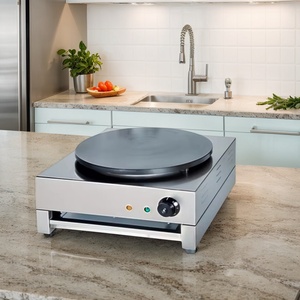 Commercial <strong>Electric</strong> Mini Flat Pan Pancake <strong>Maker</strong> with Energy Saver for Household Use Snack Rotary Griddle and <strong>Saj</strong> Bread Pan - Product Image 1