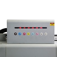 Printer Flatbed LED UV LANQI FG2513 Pro Ricoh Gen 6 CMKY+Putih+Vanish 6 Warna 2400 DPI Garansi 2 Tahun Otomatis untuk Kaca/PVC Foam