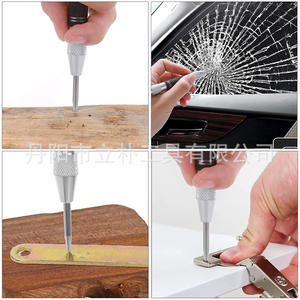 Poinçon de centrage Mr Drill en alliage d'aluminium, 1 pièce, outil d'évacuation automobile, brise-vitre, utilisation d'urgence - Product Image 1