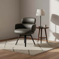 Offres à Durée Limitée : Fauteuils Pivotants en Cuir Style Urbain Italien Moderne pour Cafétéria, Appartement et Maison de Luxe Léger