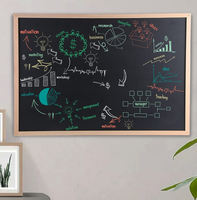 20x30 cadre en bois enfants suspendus tableau noir tableau d'écriture café Menu tableau d'affichage simple face non magnétique tableau noir cadre