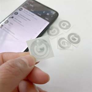 Incrustation NFC humide transparente et flexible mince-ST25TV02KC-Cercle de 25 mm - Product Image 2