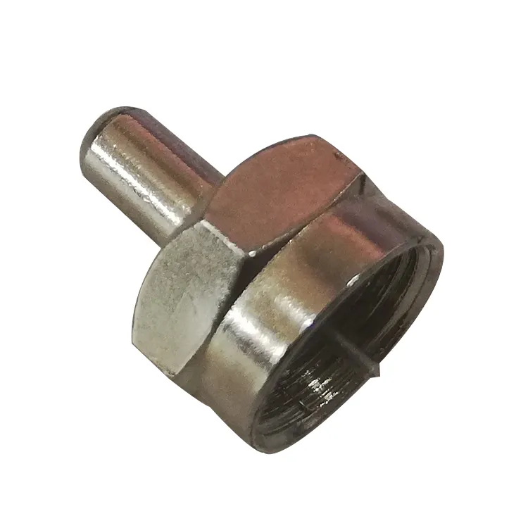 Zink Vernikkeld Moer F Type Man <span class=keywords><strong>Antenne</strong></span> Connector 75 Ohm <span class=keywords><strong>Terminator</strong></span>