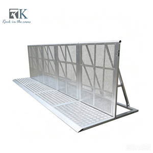 Barreras para Control de Multitudes, Barrera de Aluminio para Control de Multitudes, Barricada Portátil para Control de Peatones en Obras de Construcción - Product Image 1