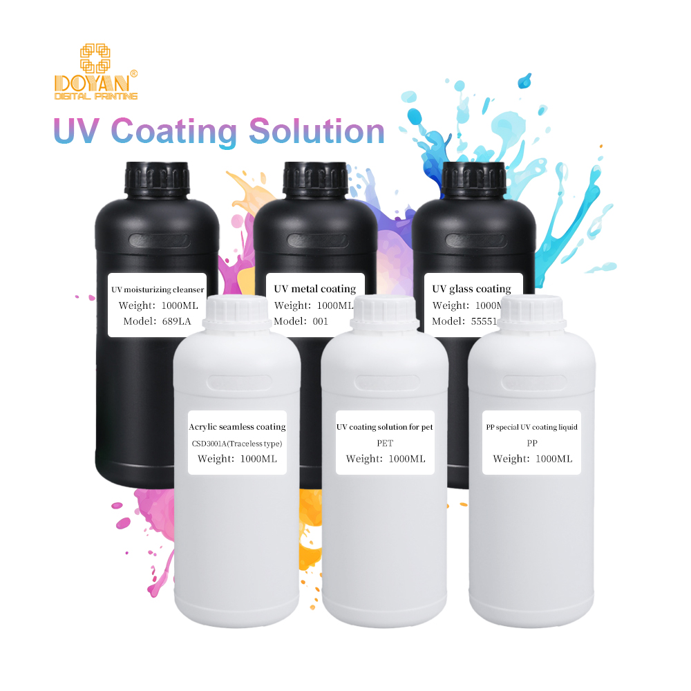 UV Flat Digital Printer 1000ml Universal UV Primer Coating for Printing Various Materials Including Metal Glass PE Silicone
