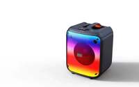 Enceinte de fête portable DJ de luxe avec lumière LED 8 pouces, caisson de basses TWS, haut-parleur Bluetooth grand format