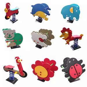 Anpassbarer Outdoor PE Board Schaukel pferd Kinder Drehstuhl für Park Square Outdoor Vergnügung ausrüstung - Product Image 6