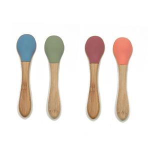 Juego de Cucharas de Silicona de Grado Alimenticio EN71, Libres de BPA, Múltiples Colores, Flexibles, para Bebés y Niños Pequeños, Vajilla para la Hora de Comer, Venta al por Mayor - Product Image 4