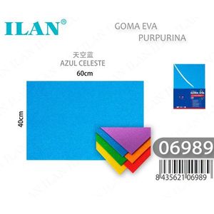 Foglio di Schiuma EVA Ilan 60x40cm Blu Cielo Materiale per Artigianato - Product Image 3