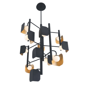 Lámpara Colgante Negra Larga para Techo Alto, Decoración Nórdica para Sala de Estar, <span class=keywords><strong>Comedor</strong></span>, Isla de Cocina - Product Image 3
